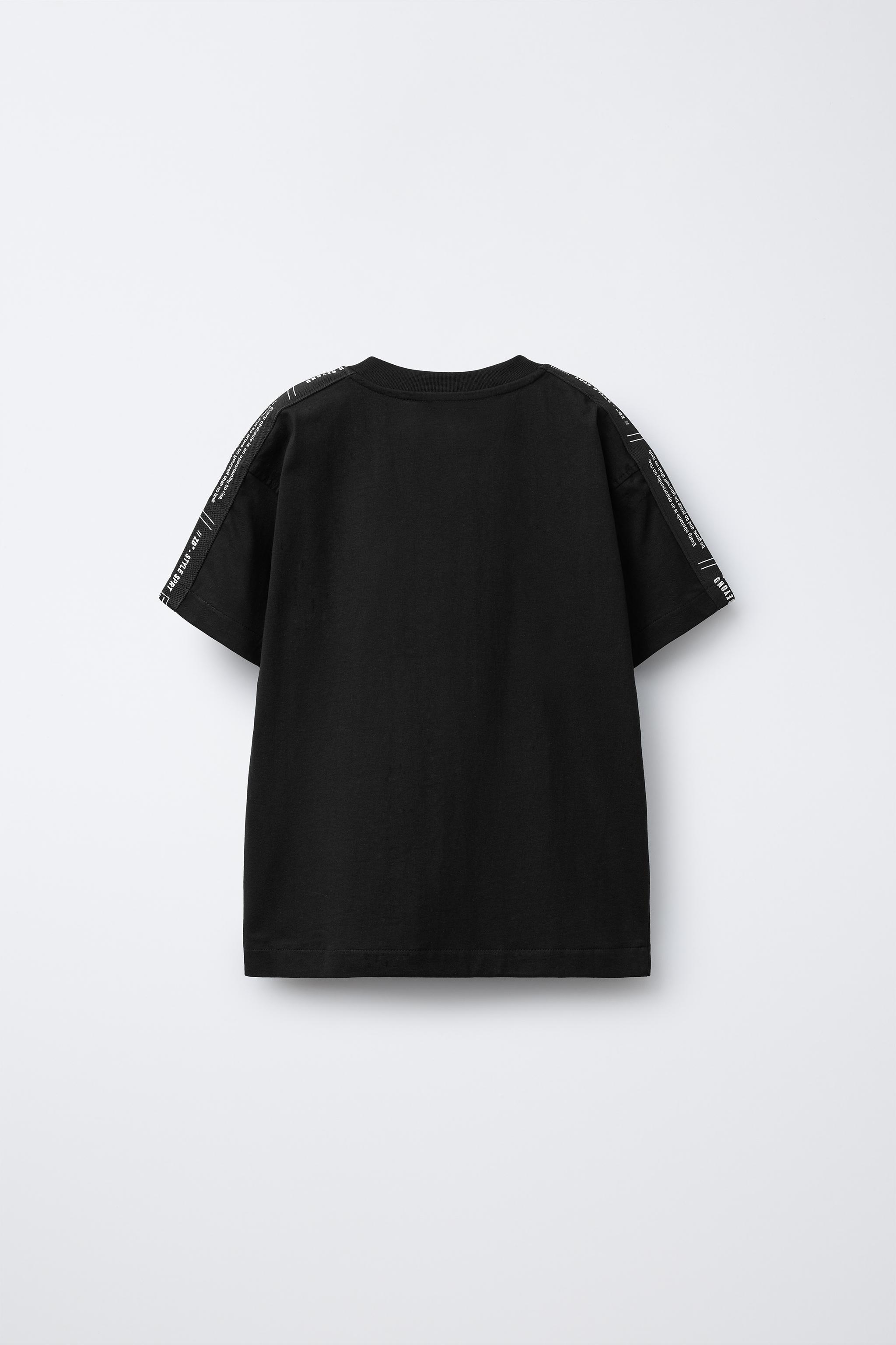 Tシャツ・カットソー Zara x Andersson Bell Graphic Patch T-Shirt Black 06224692800-e1.jpg?ts=
