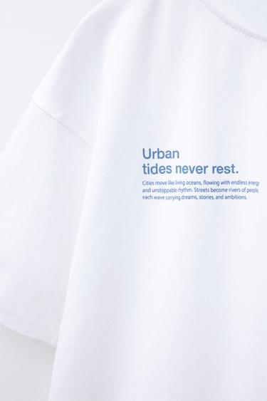 SLOGAN PRINT T-SHIRT - White by Zara - Image 2