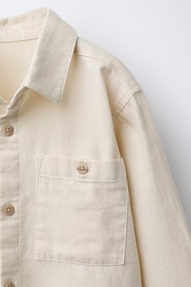 PLAIN WARM TOUCH SHIRT - Ecru by Zara - Image 2