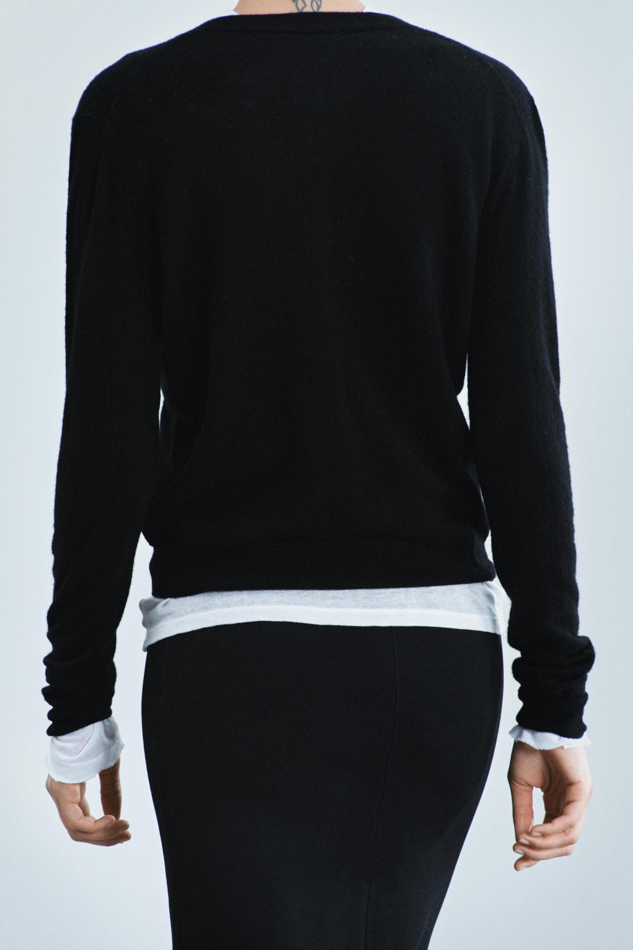 Zara 100% EXTRA-SOFT WOOL CARDIGAN görsel 3