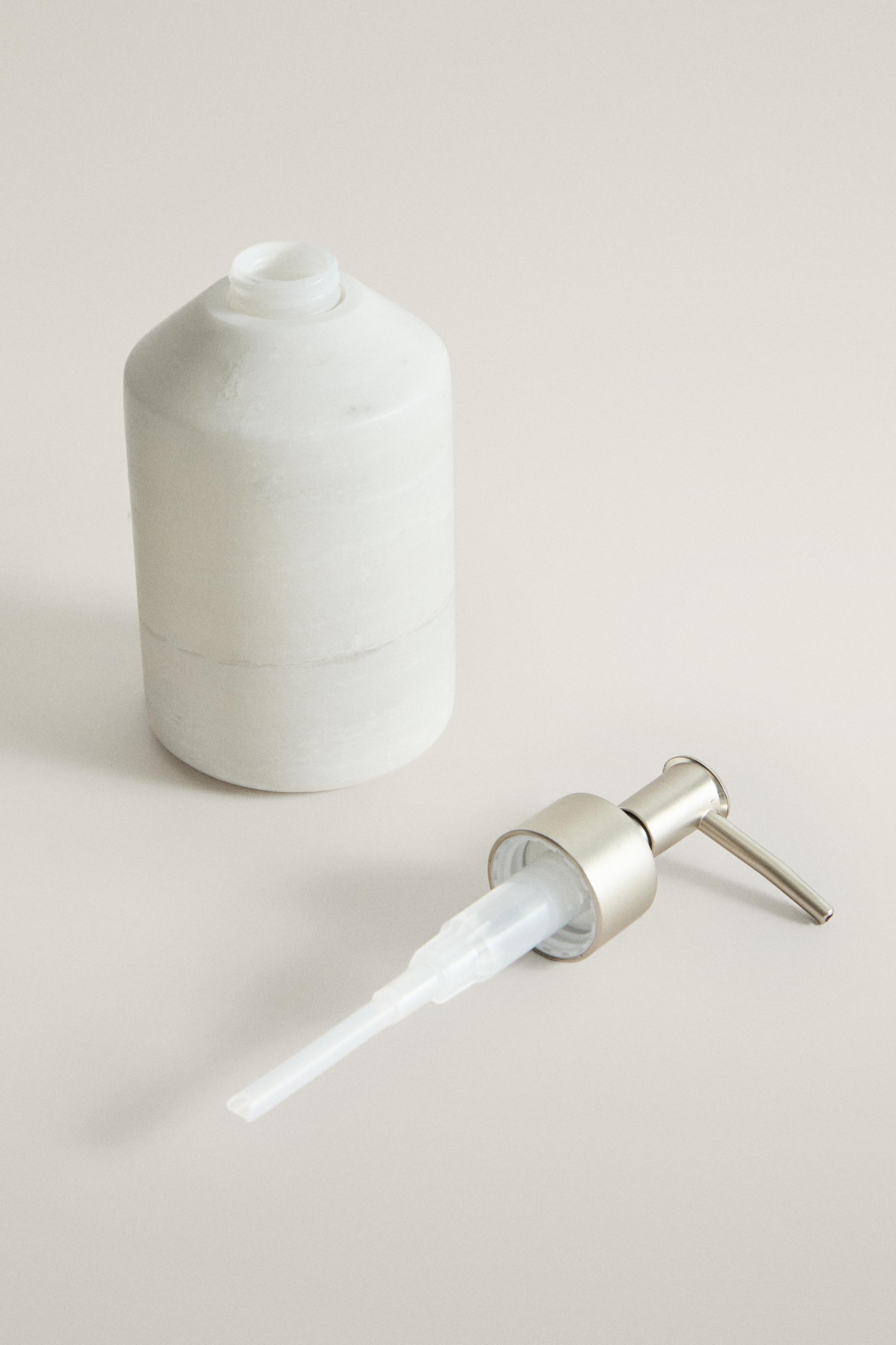 WHITE MARBLE SOAP DISPENSER