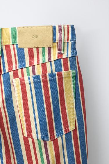 STRIPED STRAIGHT FIT JEANS - striped by Zara - Image 3