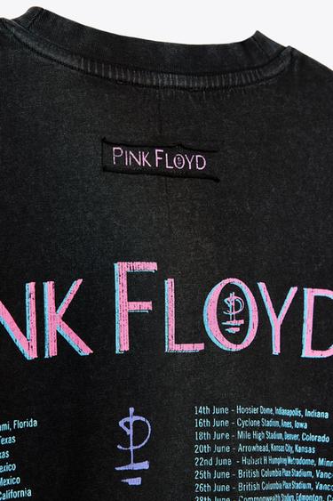PINK FLOYD WASHED-EFFECT T-SHIRT - Anthracite grey by Zara - Image 6