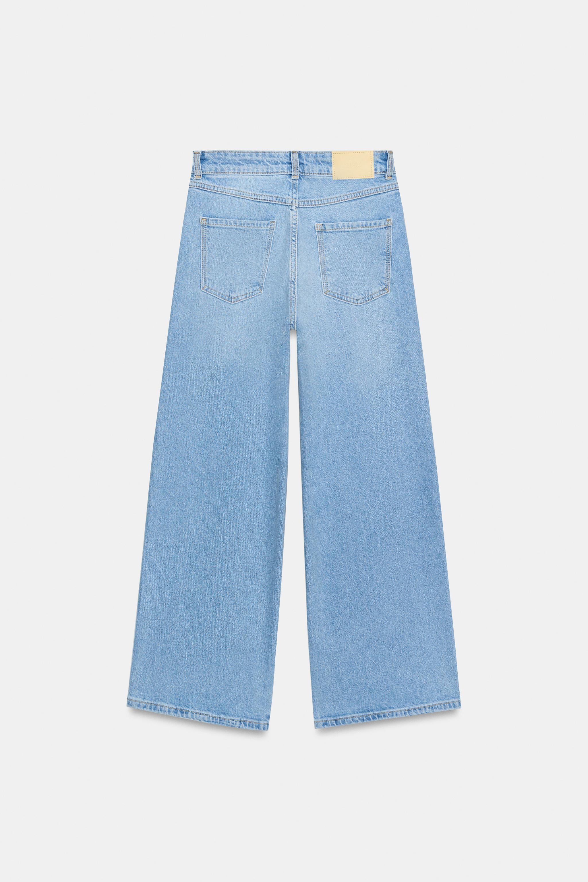 Женские джинсы Zara Z1975 HIGH-WAIST COMFORT CULOTTE JEANS — фото 9