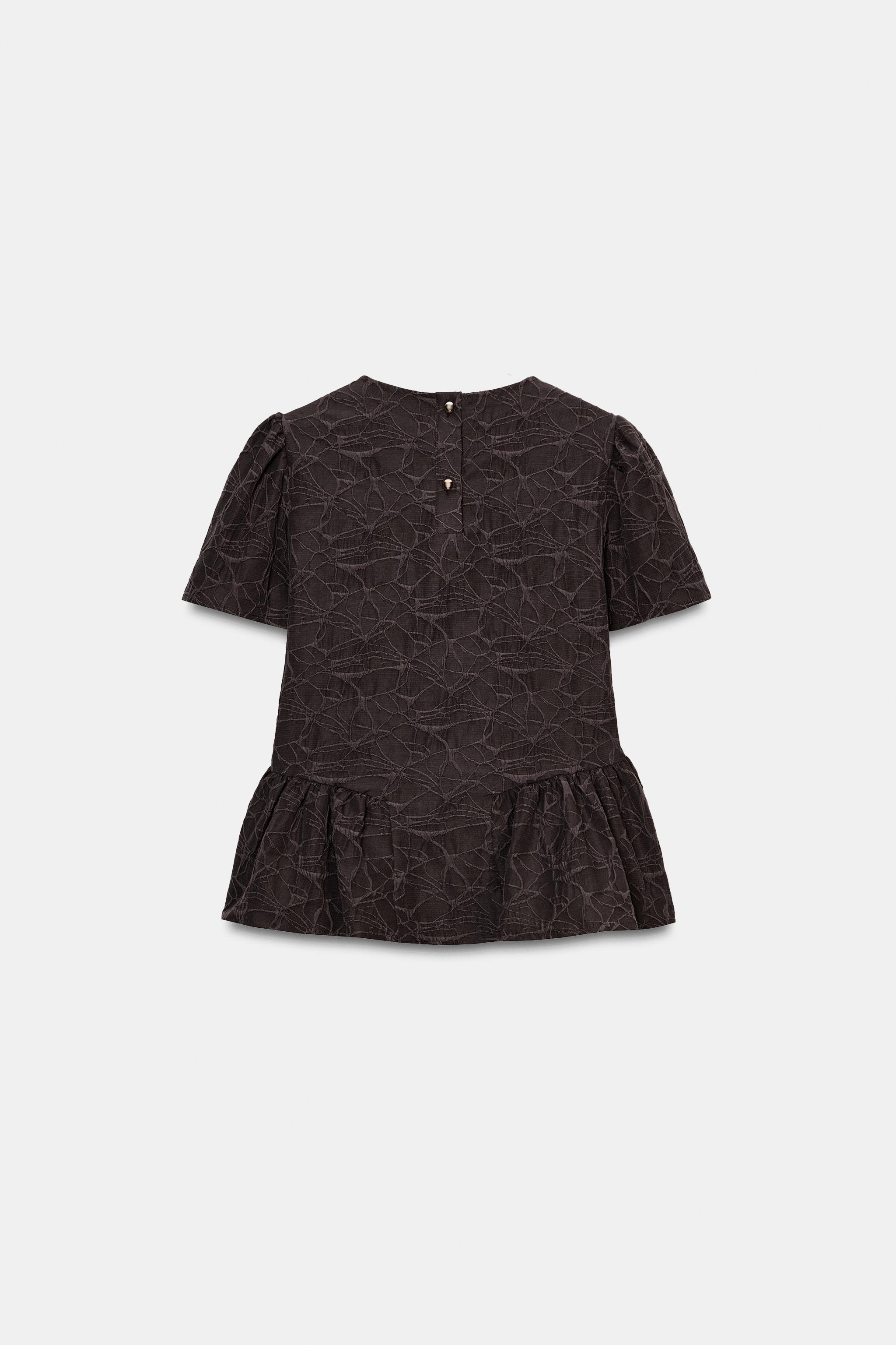 BALLOON PEPLUM TOP