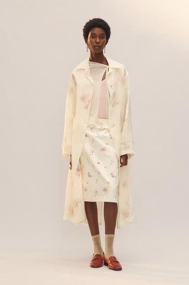 Womens White Coats | ZARA United States Womens White Coats | ZARA United States
