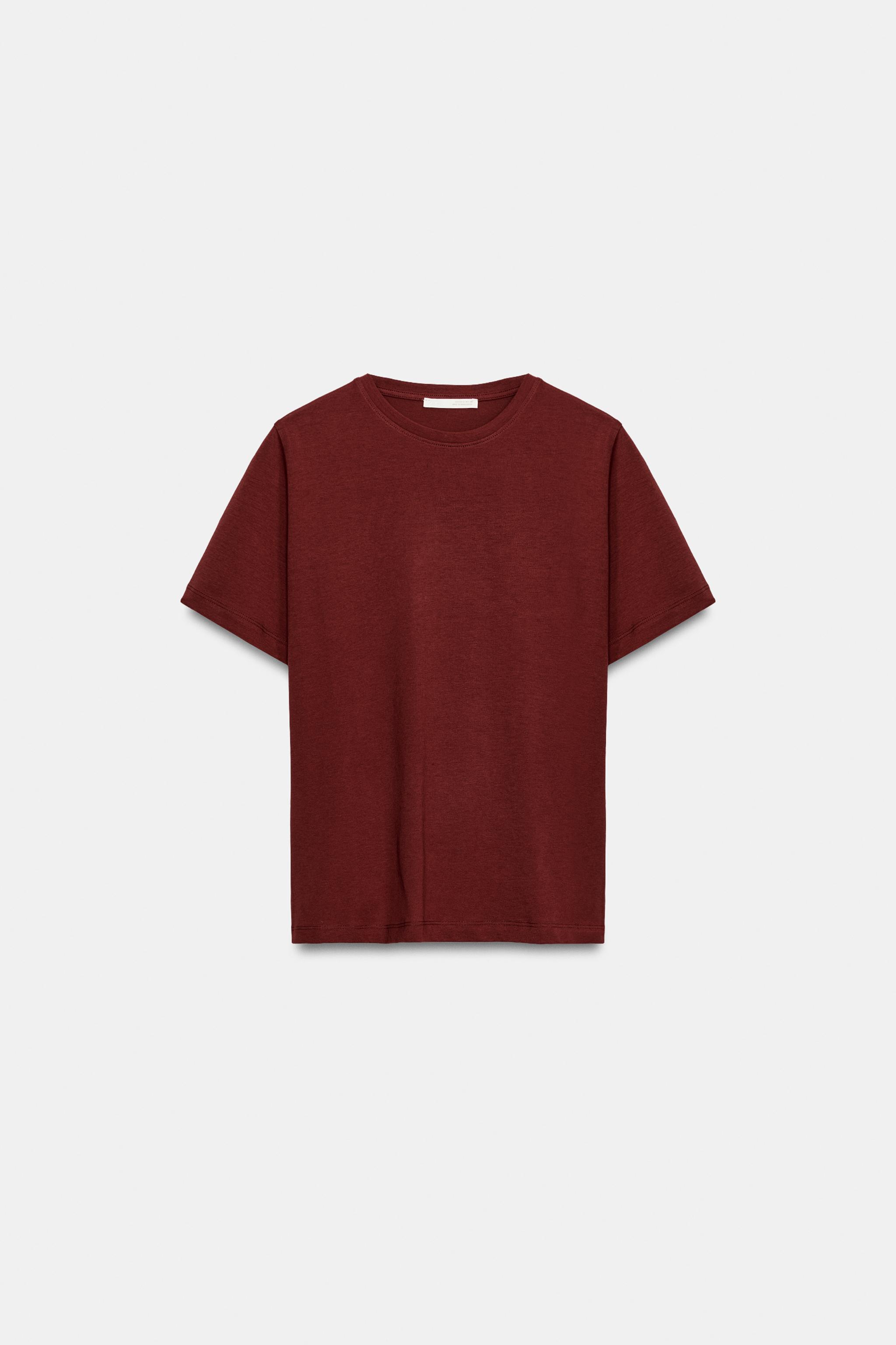 Женские футболки Zara SHORT SLEEVE T-SHIRT — фото 5