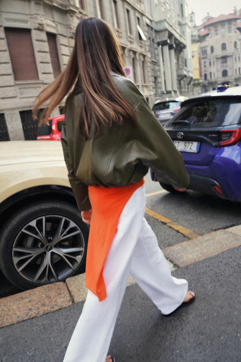 FAUX LEATHER BOMBER JACKET - image 2