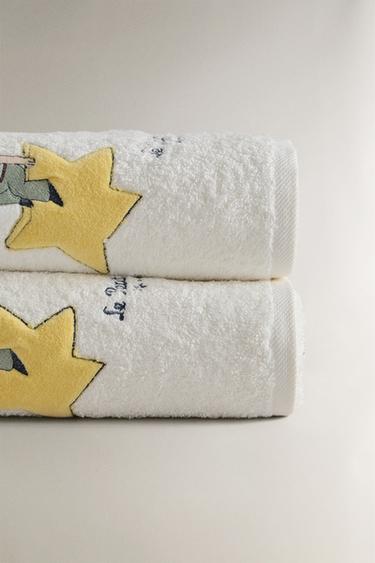 CHILDREN’S LE PETIT PRINCE BATH TOWEL - Oyster-white by Zara - Image 2