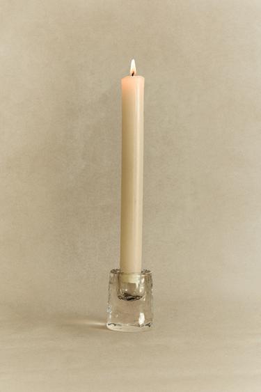 PORTA-VELAS DE CRISTAL - Transparente da Zara