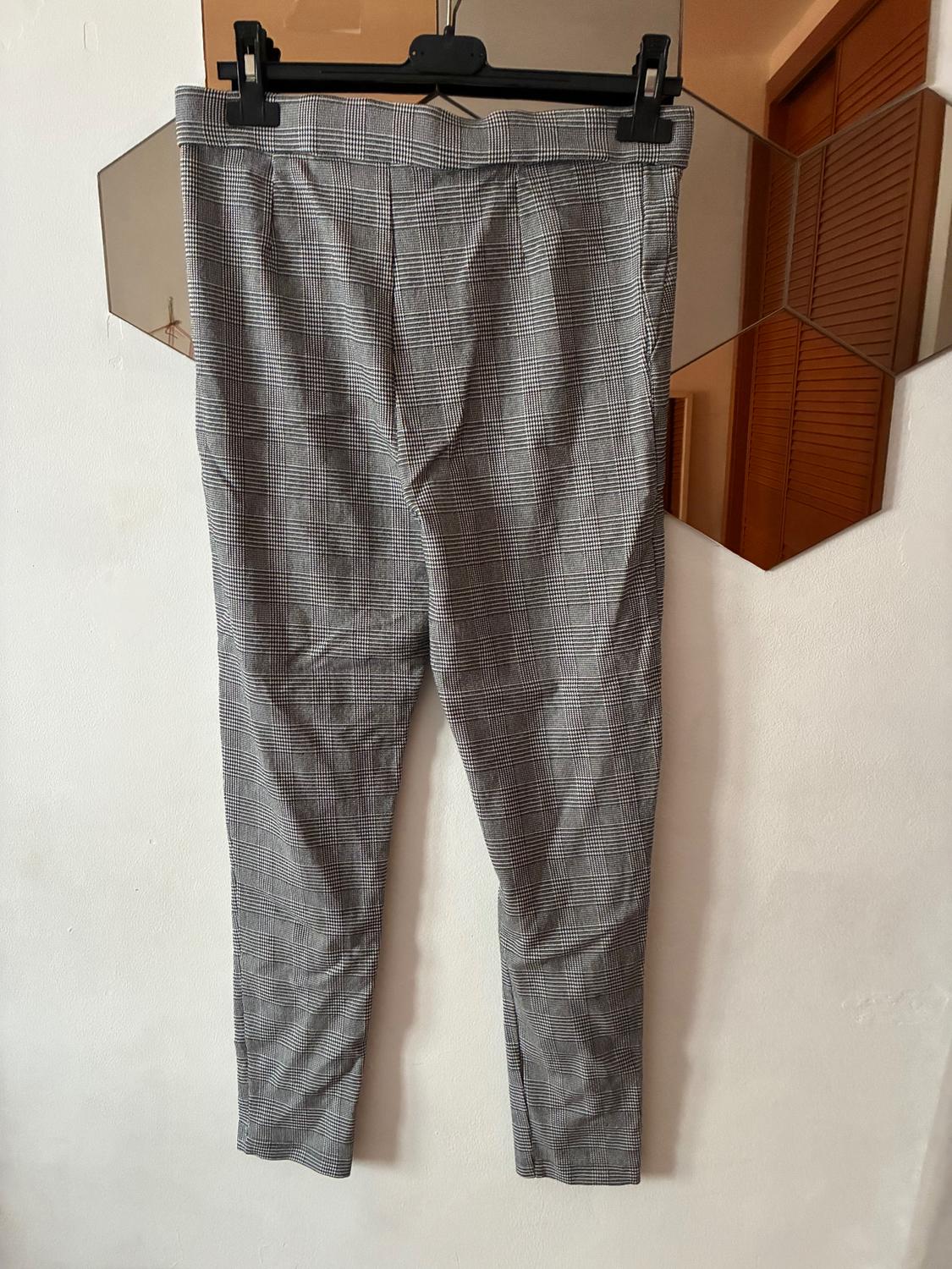 TEXTURED CHECK LEGGINGS - Image 4