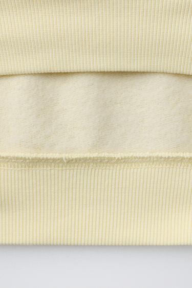 VARSITY SLOGAN SWEATSHIRT - Yellow by Zara - Image 3