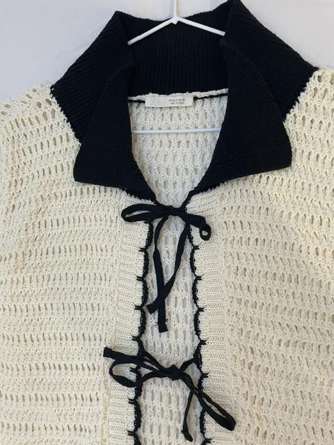 CROCHET POLO COLLAR TOP - Image 3