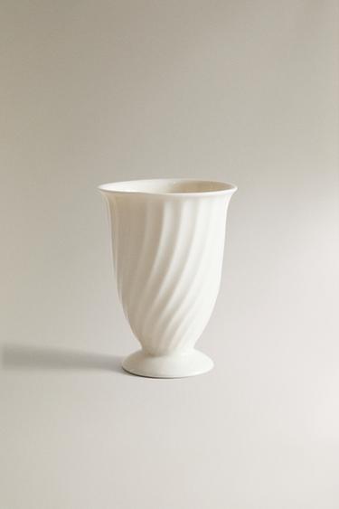 RAISED CERAMIC TOOTHBRUSH HOLDER - White by Zara - Image 0