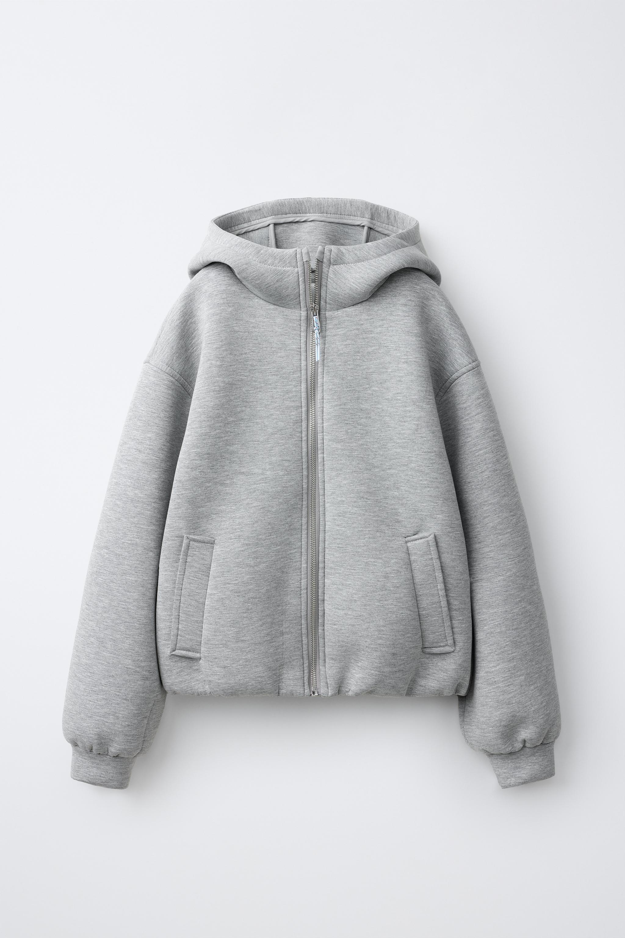 Детские куртки Zara NEOPRENE HOODED JACKET — фото 2