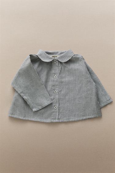 Zara BABY STRIPED SHIRT - Blue