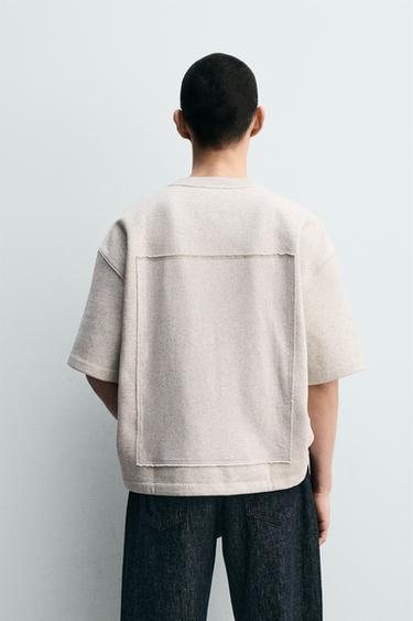 COMBINED PATCH SWEATSHIRT - Grey marl by Zara - Image 2