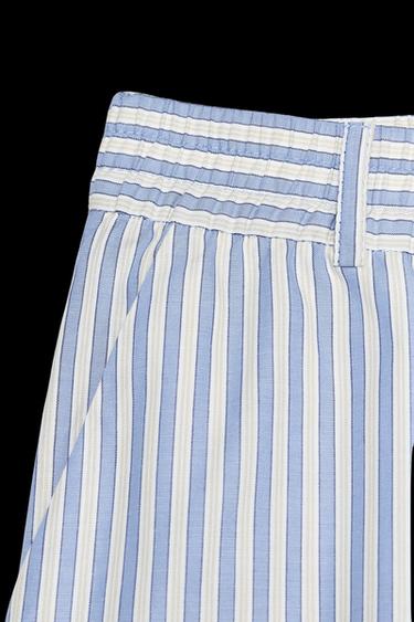 STRIPED SHORTS - Blue by Zara