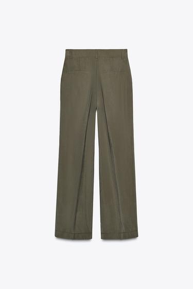 DARTED TROUSERS - Khaki by Zara - Image 6