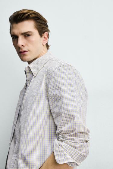 CHEMISE REGULAR FIT COTON - Jaune foncé de Zara - Image 5
