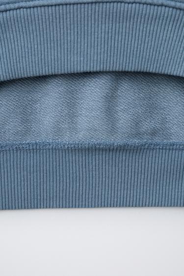 HOODIE WITH POCKET - Blue by Zara - Image 3