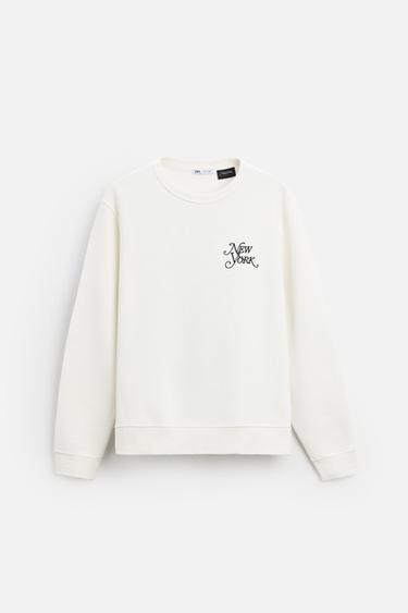 NEW YORK MAGAZINE PRINT SWEATSHIRT - Ecru by Zara