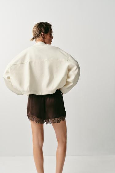 COMBINED LACE SHORTS - Brown by Zara - Image 3