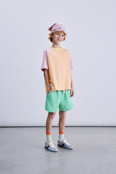 BERMUDA COLOR BLOCK - Vert de Zara - Image 4