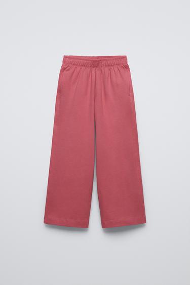 WIDE-LEG TROUSERS - Raspberry by Zara - Image 0