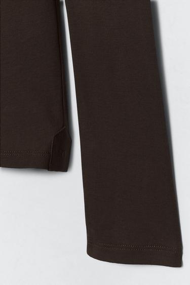 T-SHIRT COL TUNISIEN SOSHIOTSUKI X ZARA - Marron de Zara - Image 6