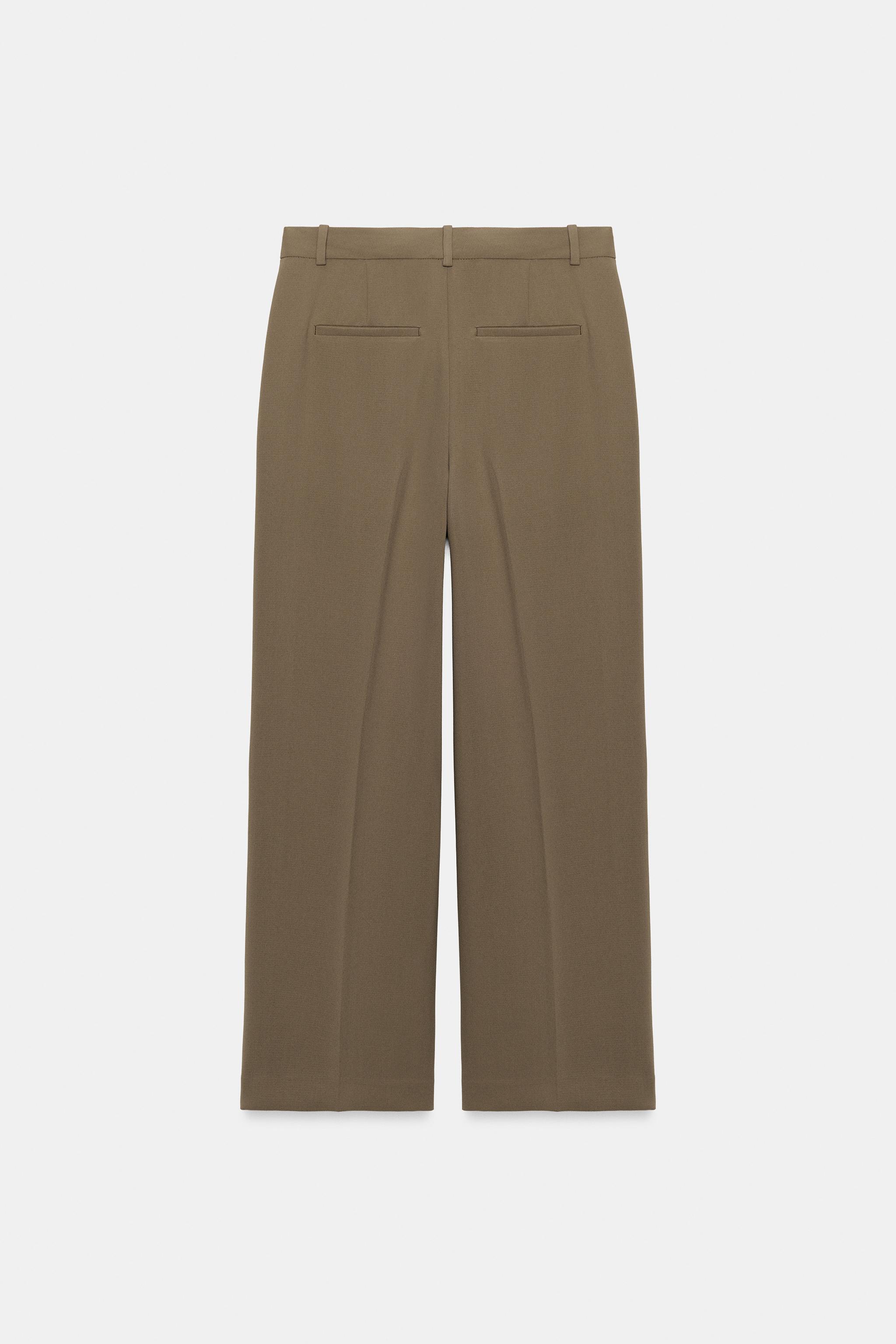 PANTALON DROIT À PINCES