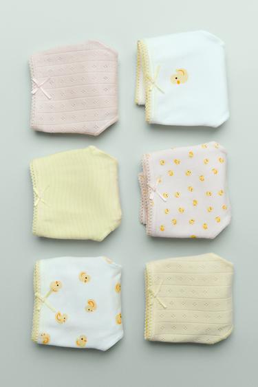 AGES 6-14/ SIX-PACK OF DUCKLING BRIEFS - White by Zara