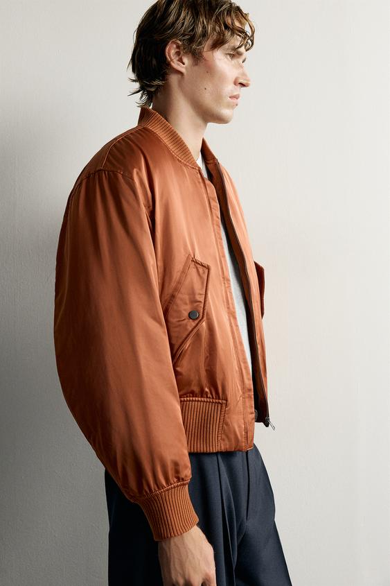 BLOUSON BOMBER MATELASSÉ - Orange de Zara - Image 5