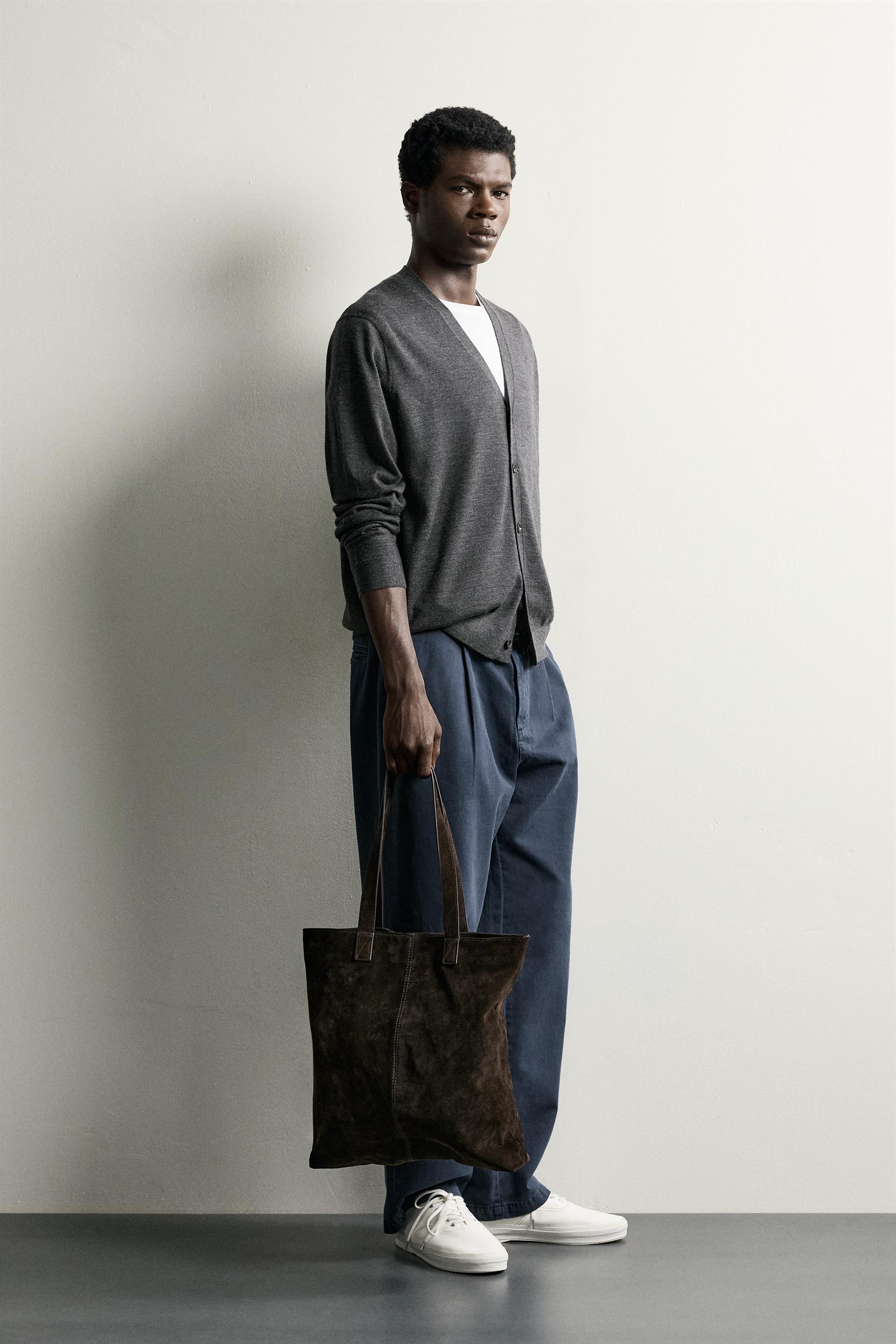 100% WOOL REGULAR FIT CARDIGAN