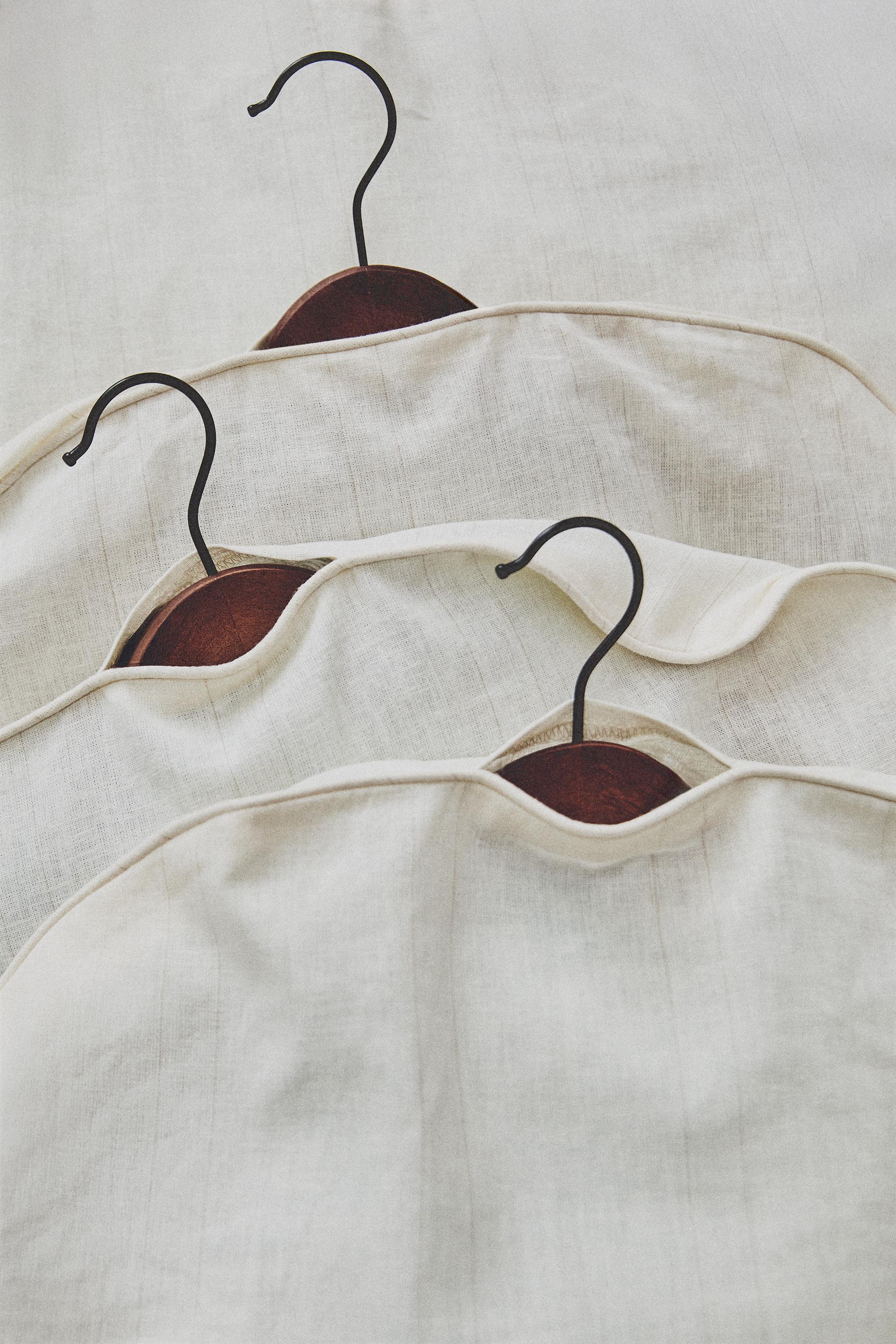 SMALL LINEN AND COTTON GARMENT BAG (PACK OF 2)