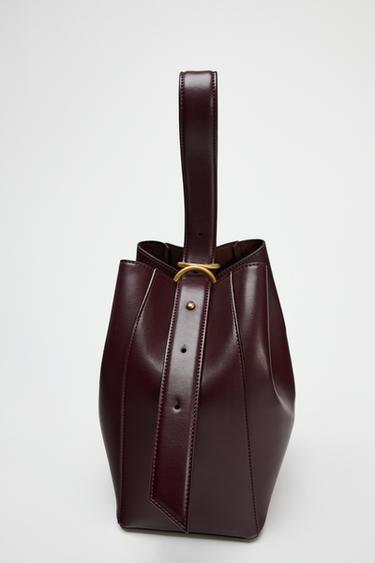 BUCKET BAG - Burgundy Red by Zara - Image 5