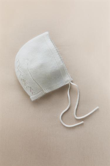BONNET BÉBÉ CACHEMIRE - Blanc cassé de Zara - Image 5