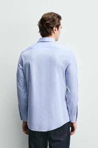 REGULAR FIT SHIRT - Sky blue by Zara - Image 2