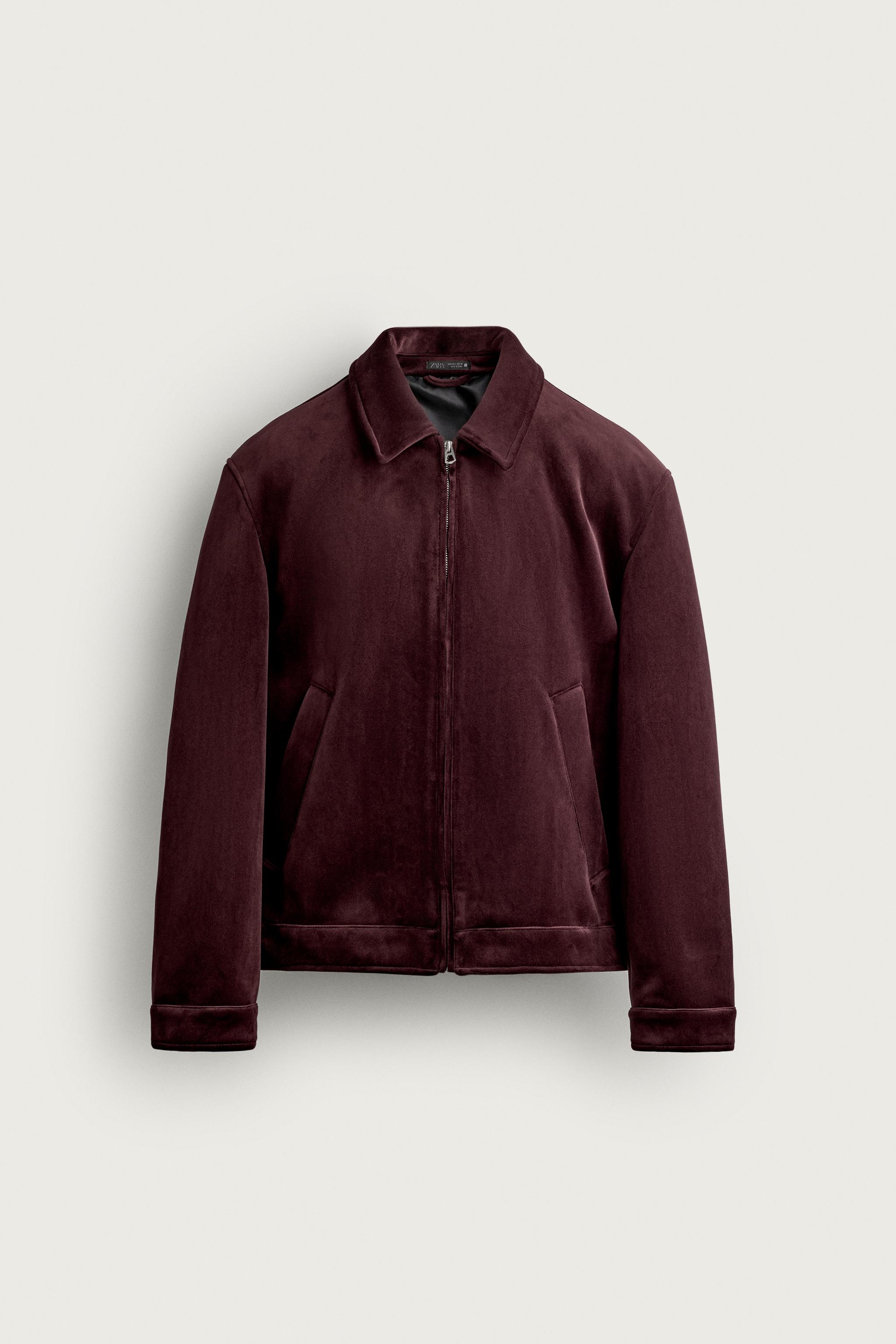 BLOUSON VELOURS ZIPPÉ