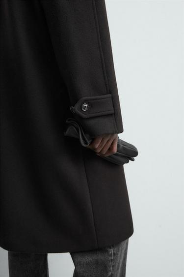MANTEAU MÉLANGE LAINE MANTECO ® - Marron de Zara - Image 6