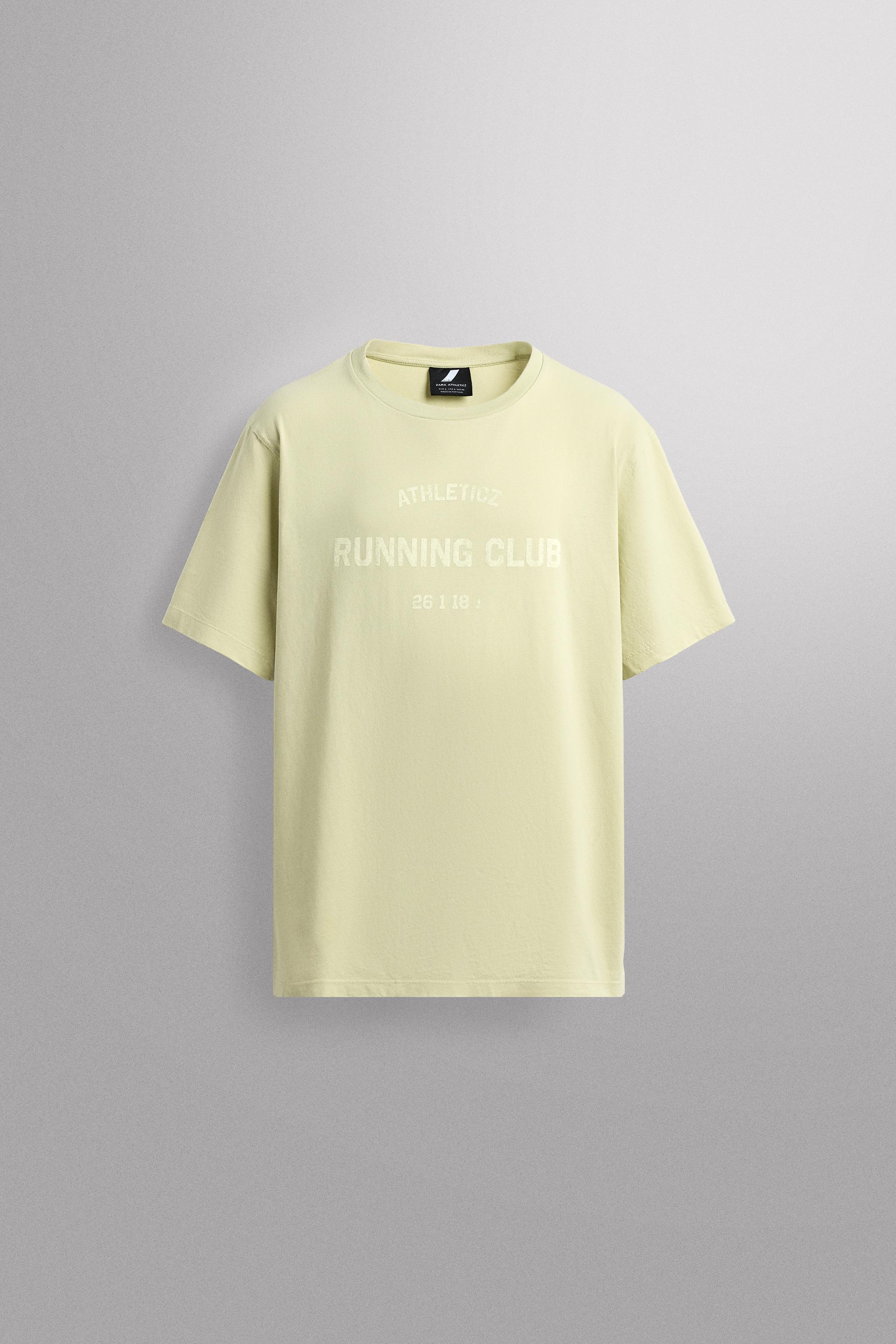 COTTON RUNNING T-SHIRT — Yellow