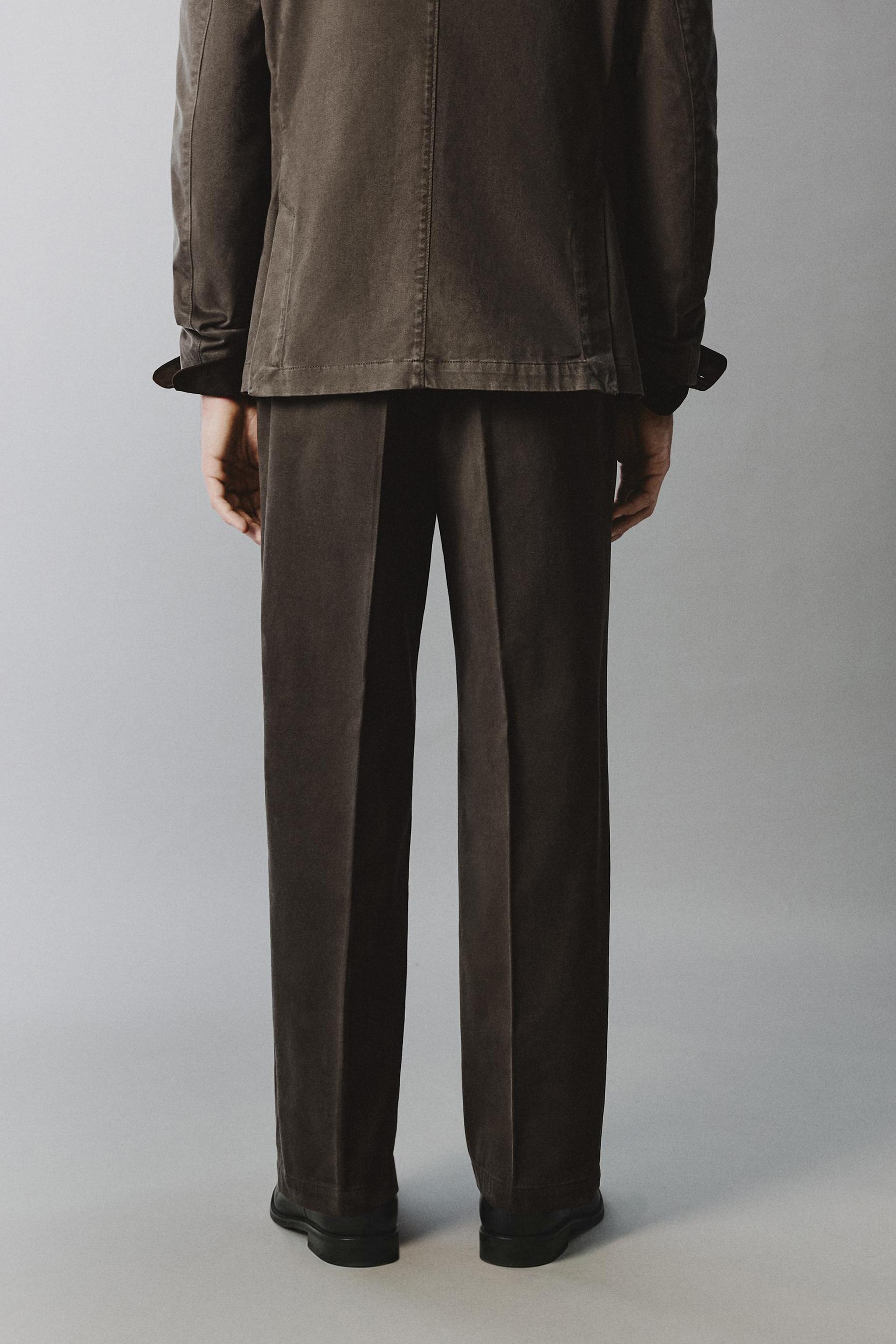 PANTALON DE COSTUME EFFET DÉLAVÉ