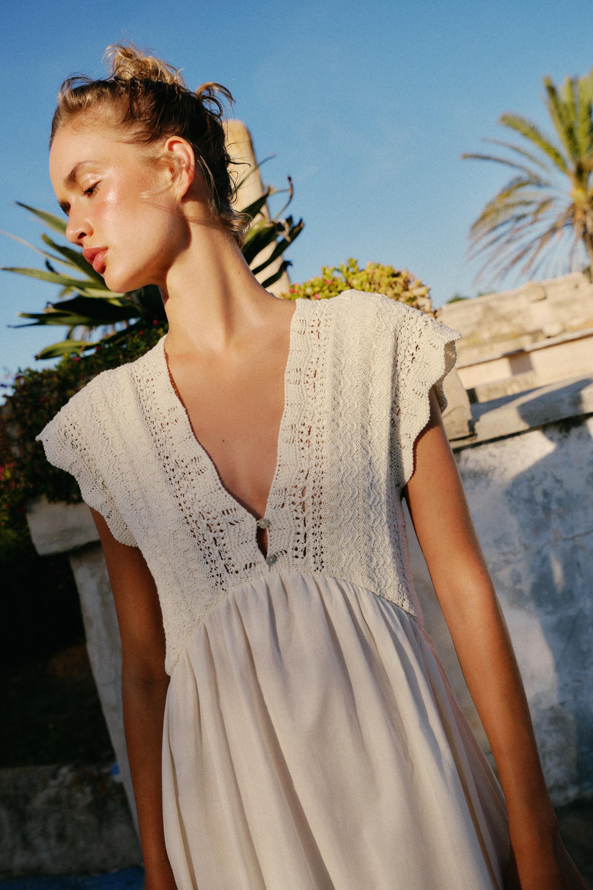 COMBINATION KNIT DRESS