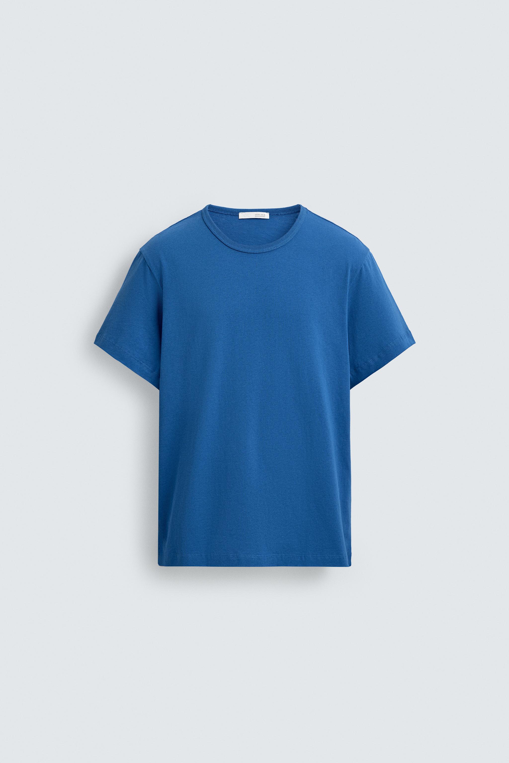 REGULAR FIT T-SHIRT — Bluish