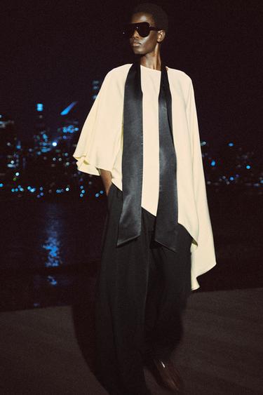 Zara ASIMETRIĈNA BLUZA SA MARAMOM ZW COLLECTION – Žuta