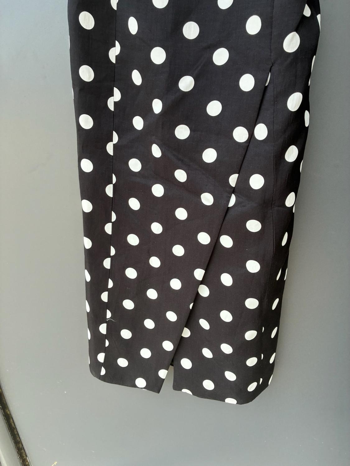 ZW COLLECTION STRAPLESS POLKA DOT DRESS - Image 3