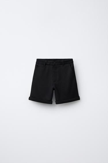 COMFORT BERMUDA SHORTS - Black by Zara