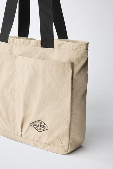 TECHNICAL TOTE BAG - Sand Brown by Zara - Image 2