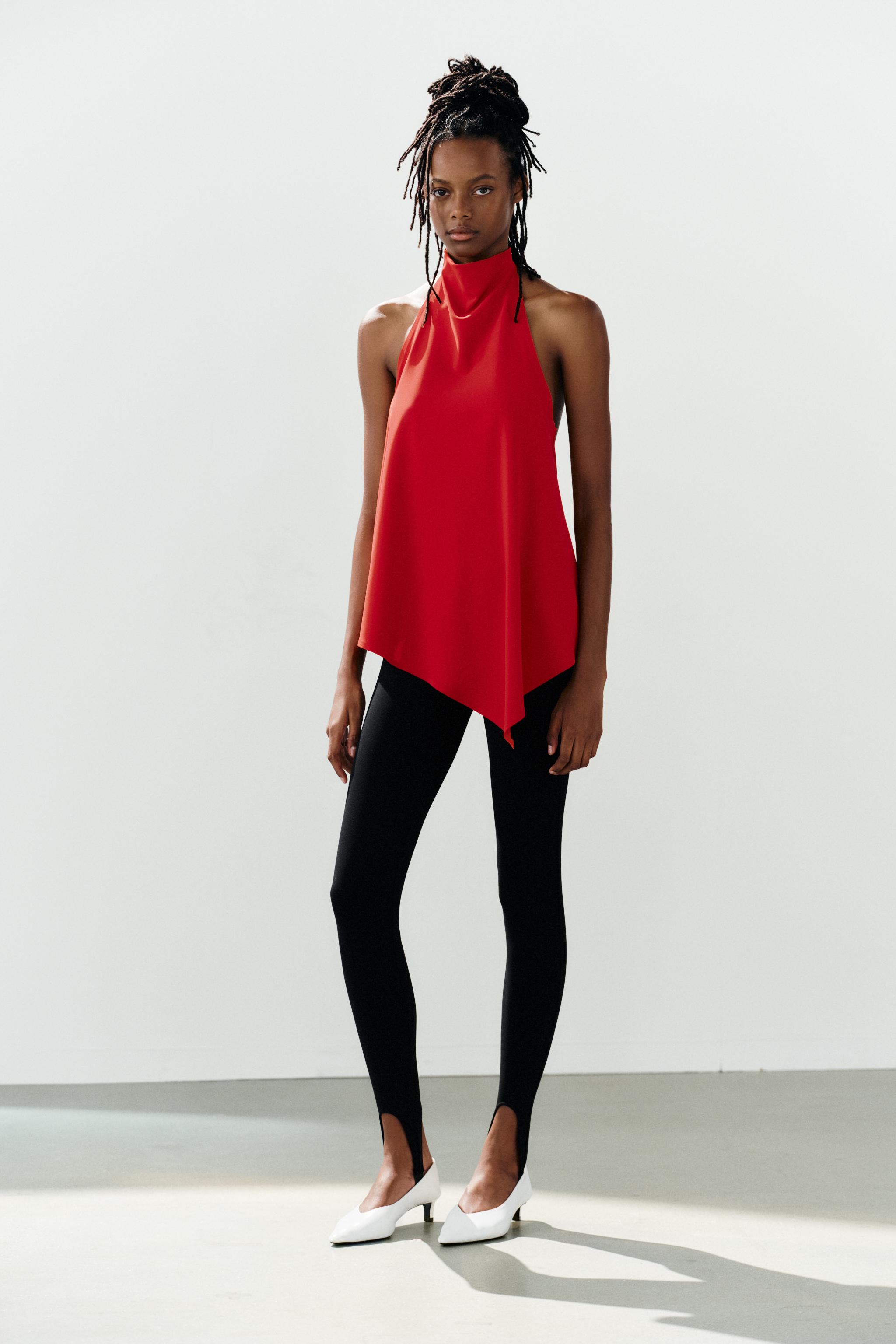 TOP HALTER ASYMÉTRIQUE