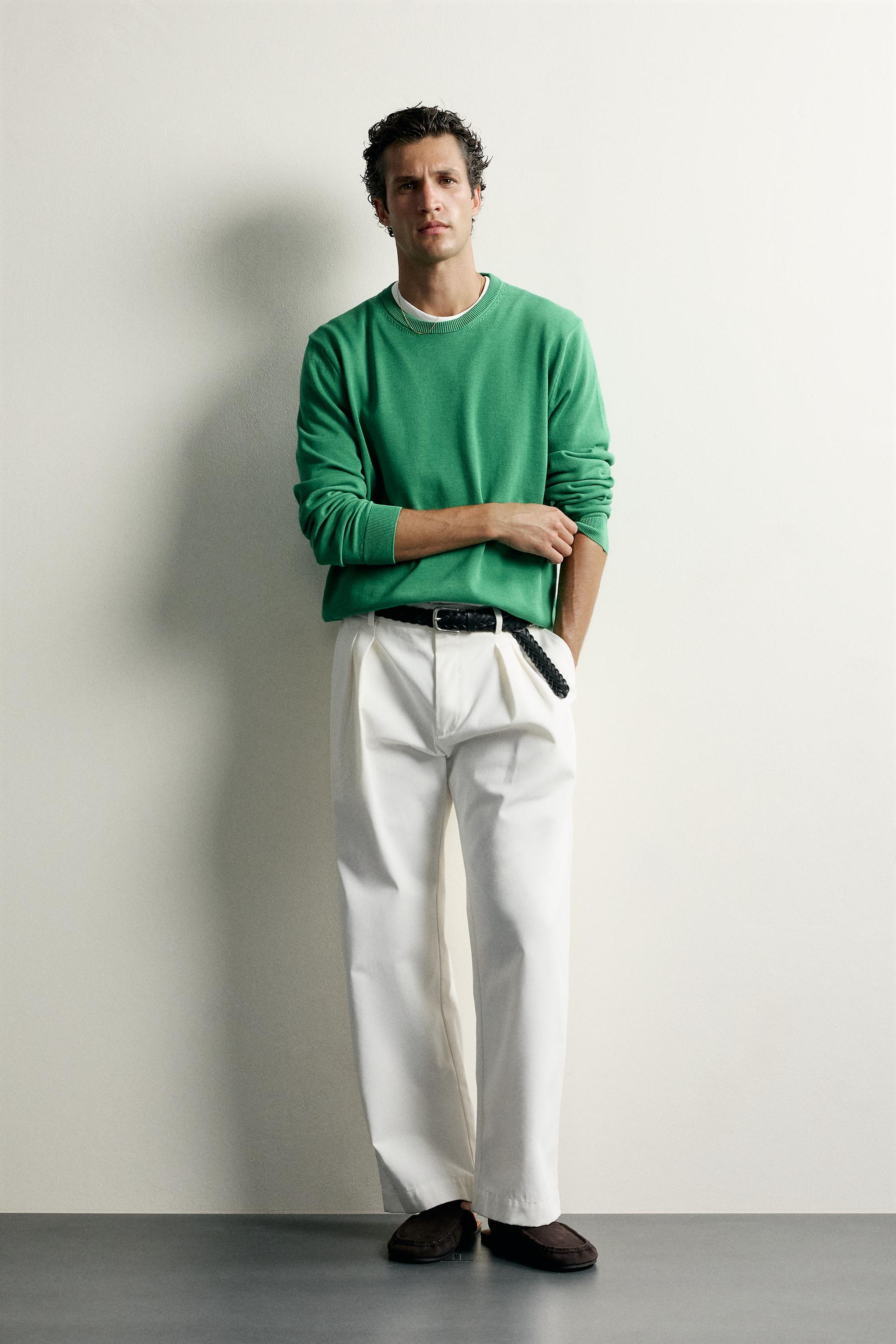 Zara REGULAR FIT PAMUKLU KAZAK